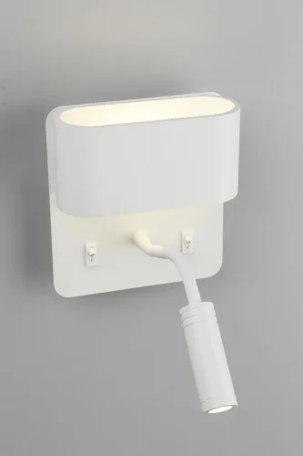 Бра LED Rocchette OML-12301-02 Omnilux белый на 1 лампу, основание белое в стиле хай-тек 