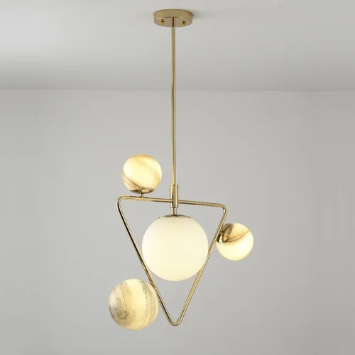 Светильник подвесной COSMOGONY A 151873-26 ImperiumLoft белый на 1 лампу, основание золотое в стиле современный лофт фото 3 Светильник подвесной COSMOGONY A 151873-26 ImperiumLoft белый на 1 лампу, основание золотое в стиле современный лофт фото 3