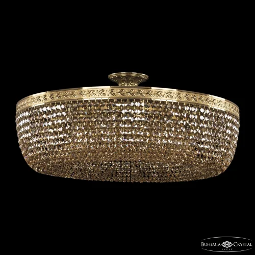 Люстра потолочная 19031/80IV G R777 Bohemia Ivele Crystal золотая янтарная на 16 ламп, основание золотое в стиле классический sp