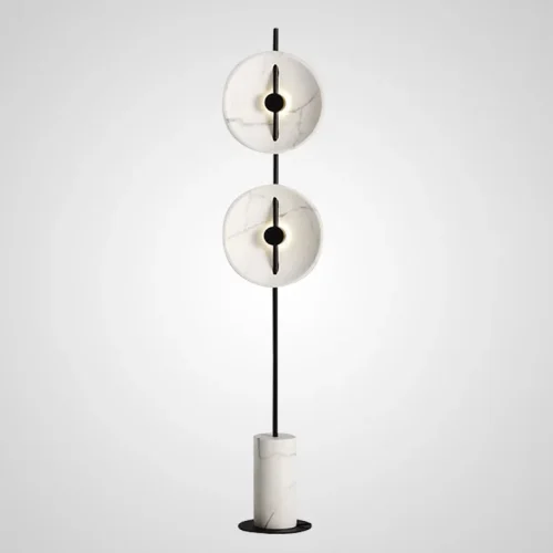 Торшер DELANO FL 151290-26 ImperiumLoft белый на 2 лампы, основание белое в стиле лофт современный 