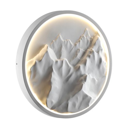 Бра LED Montana 7168/20WL Odeon Light белый на 1 лампу, основание белое в стиле современный классический панно фото 5 Бра LED Montana 7168/20WL Odeon Light белый на 1 лампу, основание белое в стиле современный классический панно фото 5