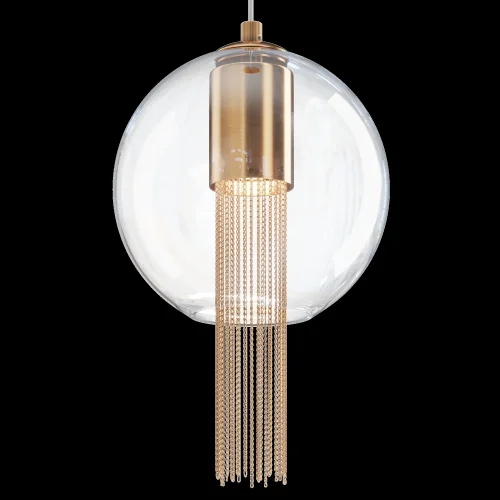 Светильник подвесной Flusso P095PL-01BZ Maytoni прозрачный 1 лампа, основание бронзовое в стиле современный  фото 4