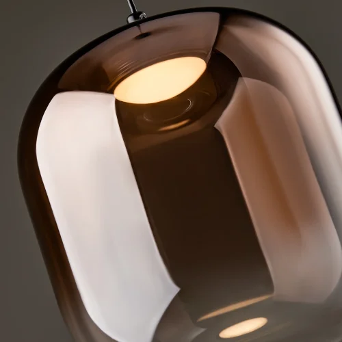Светильник подвесной LED Ida FR6133PL-L4C Freya медь на 1 лампу, основание чёрное в стиле современный фото 7