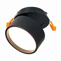 Светильник точечный LED St651 ST651.438.09 ST-Luce чёрный 1 лампа, основание чёрное в стиле хай-тек современный 