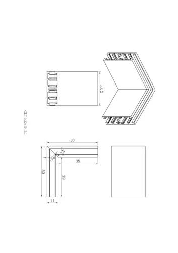 Соединитель для магнитного двустороннего шинопровода угловой CLT 0.226 04 BL Crystal Lux чёрный в стиле современный для светильников серии Укс5 (Ux5) ux5 узкий магнитный двусторонний фото 2 Соединитель для магнитного двустороннего шинопровода угловой CLT 0.226 04 BL Crystal Lux чёрный в стиле современный для светильников серии Укс5 (Ux5) ux5 узкий магнитный двусторонний фото 2