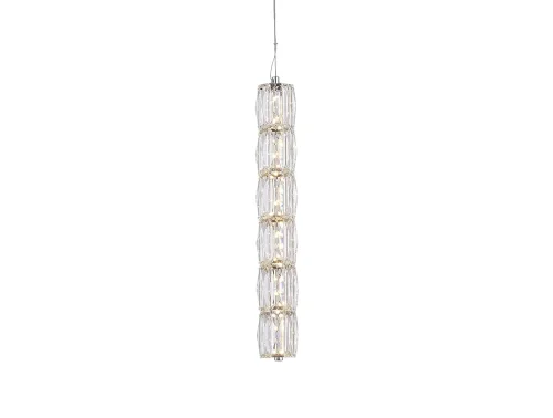 Светильник подвесной LED 8247/S Newport прозрачный 1 лампа, основание хром в стиле классический современный американский трубочки фото 2