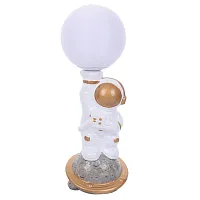 Настольная лампа Atlas 8207/1T Lumion белая на 1 лампу, основание белое керамика металл в стиле современный 