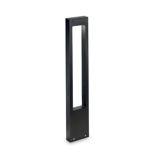 Парковый светильник VEGA PT1 NERO Ideal Lux уличный IP44 чёрный на 1 лампу, плафон чёрный в стиле современный G9