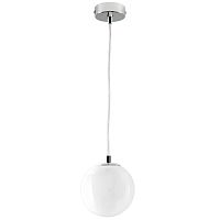 Светильник подвесной Dissimo 803112 Lightstar белый 1 лампа, основание хром в стиле современный шар