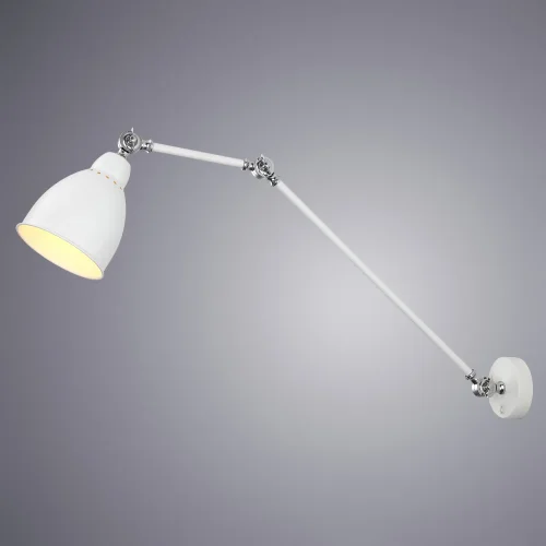 Бра с выключателем Braccio A2055AP-1WH Arte Lamp белый на 1 лампа, основание белое в стиле современный  фото 2