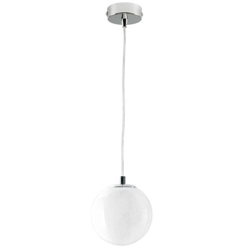 Светильник подвесной Dissimo 803112 Lightstar белый 1 лампа, основание хром в стиле современный шар