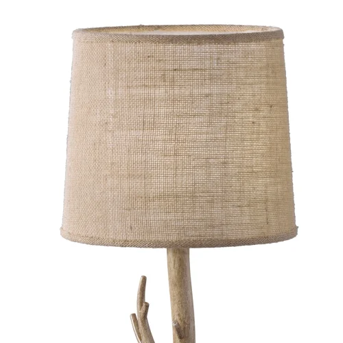 Настольная лампа SABINA 6181 Mantra бежевая 1 лампа, основание бежевое дерево металл в стиле кантри  фото 3