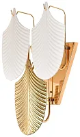 Бра Arctioma WE126.03.301 Wertmark золотой белый 3 лампы, основание золотое в стиле арт-деко флористика 