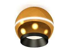 Светильник накладной Techno spot XS1105001 Ambrella light золотой 1 лампа, основание жёлтое золотое в стиле современный круглый