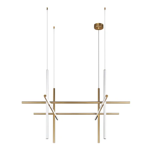 Светильник подвесной LED Coordinates 10393/A LOFT IT белый матовый золото на 6 ламп, основание матовое золото в стиле хай-тек фото 5