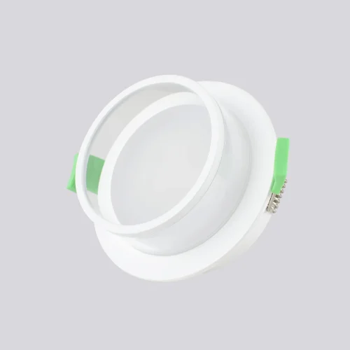 Светильник точечный CLT 061C1 WH Crystal Lux прозрачный белый на 1 лампу, основание белое в стиле современный круглый фото 3