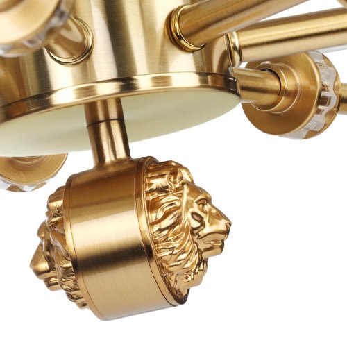 Люстра подвесная LED Lion 5467/35L Odeon Light белая коричневая на 1 , основание античное бронза в стиле современный эклектика арт-деко фото 6 Люстра подвесная LED Lion 5467/35L Odeon Light белая коричневая на 1 , основание античное бронза в стиле современный эклектика арт-деко фото 6