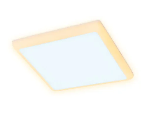 Светильник точечный LED Downlight DCR333 Ambrella light белый на 1 лампу, основание белое в стиле современный хай-тек квадратный