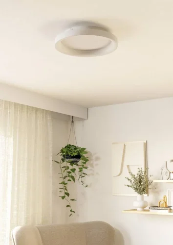 Светильник потолочный LED Loretello 901249 Eglo белый на 1 лампу, основание белое в стиле современный круглый фото 5 Светильник потолочный LED Loretello 901249 Eglo белый на 1 лампу, основание белое в стиле современный круглый фото 5