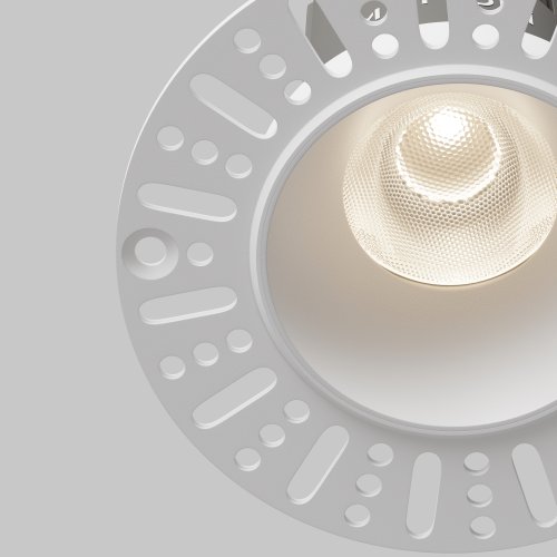 Светильник точечный LED Dip DL124-10W-4K-TRS-W Maytoni белый на 1 лампу, основание белое в стиле современный хай-тек круглый для затирки фото 4