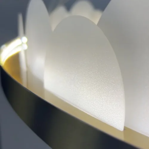 Светильник подвесной LED Tronen 154902-60 ImperiumLoft белый 1 лампа, основание золотое в стиле современный  фото 14