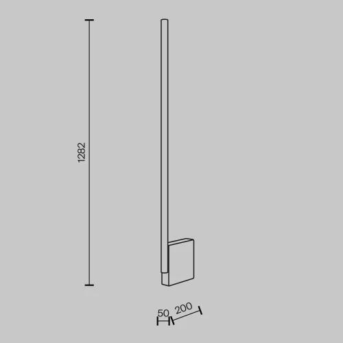 Торшер LED Solid MOD277FL-L24GR3K Maytoni белый на 1 лампу, основание серое в стиле современный хай-тек минимализм фото 6