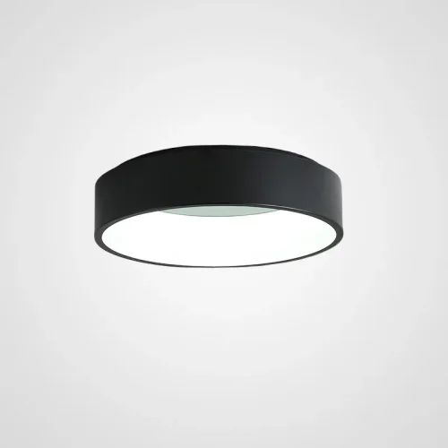 Светильник потолочный LED TRAY D60 Black 181891-26 ImperiumLoft белый на 1 лампу, основание чёрное в стиле современный скандинавский 