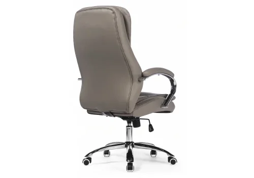 Компьютерное кресло Tomar серое 1741 Woodville, серый/искусственная кожа, ножки/металл/хром, размеры - *1260***680*680 фото 5