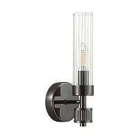 Бра Kamilla 5275/1W Lumion прозрачный 1 лампа, основание чёрное в стиле классический 