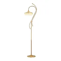 Торшер San Marino SAN-LS-1(Z) Kutek бежевый на 1 лампу, основание золотое в стиле американский 