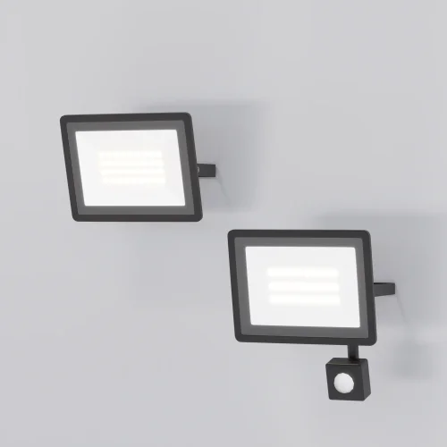 Прожектор LED Flood FL001-L30B6K Maytoni уличный IP чёрный на 1 лампу, плафон прозрачный в стиле современный хай-тек LED фото 6