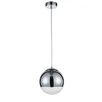 Светильник подвесной Terra VL2153P01 Vele Luce хром на 1 лампу, основание хром в стиле современный шар