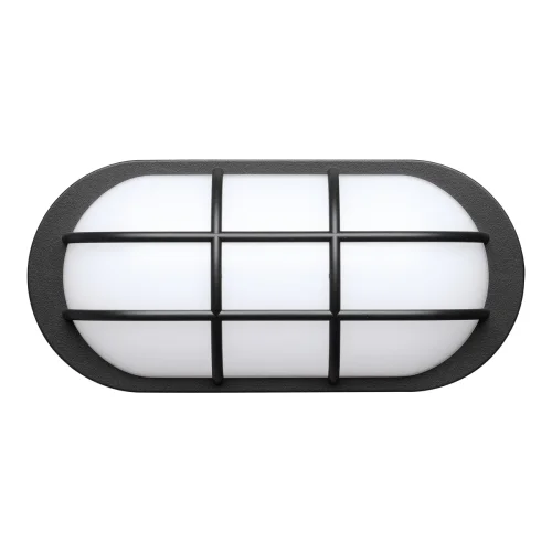 Настенно-потолочный светильник LED Opal 358917 Novotech уличный IP65 чёрный 1 лампа, плафон белый в стиле хай-тек современный LED фото 3