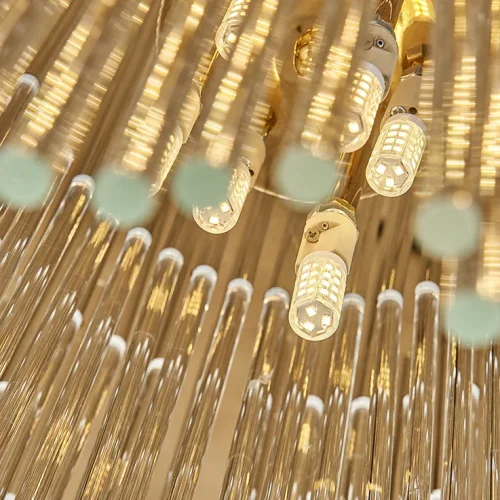 Люстра подвесная NOCTURNE D80 168485-26 ImperiumLoft прозрачная на 12 ламп, основание золотое в стиле современный фото 8 Люстра подвесная NOCTURNE D80 168485-26 ImperiumLoft прозрачная на 12 ламп, основание золотое в стиле современный фото 8