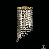 Бра 83401BL/15IV-33 G Balls Bohemia Ivele Crystal прозрачный 1 лампа, основание золотое в стиле современный классический r