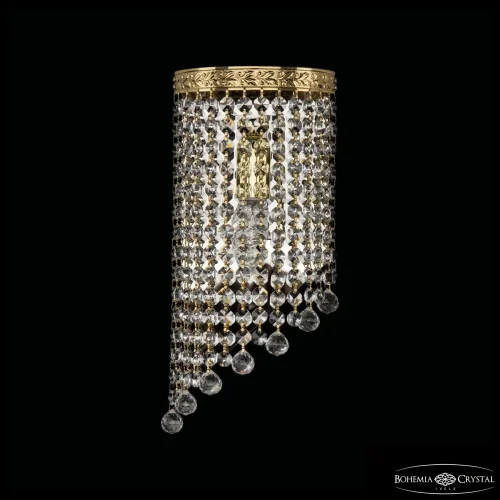 Бра 83401BL/15IV-33 G Balls Bohemia Ivele Crystal прозрачный на 1 лампа, основание золотое в стиле современный классический r