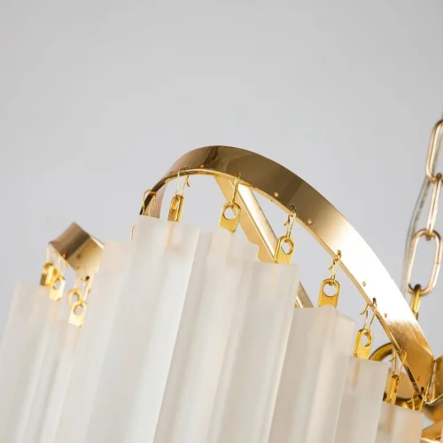 Люстра подвесная Nubes 2966-5P Favourite белая на 5 ламп, основание золотое в стиле арт-деко  фото 3