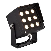 Прожектор ЛЕД Глэри SL9520.415.01 ST-Luce уличный IP65 чёрный на 1 лампу, плафон чёрный в стиле хай-тек современный ЛЕД