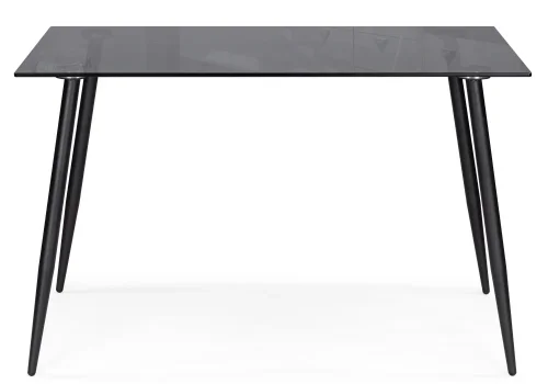 Стеклянный стол Smoke 120х80х75 clear gray / black 15551 Woodville столешница чёрная из стекло фото 3
