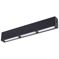 Светильник накладной модульный LED Ratio 358106 Novotech белый на 1 лампу, основание чёрное в стиле современный хай-тек прямоугольный