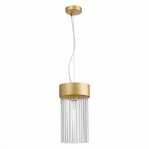 Светильник подвесной Contatto SL1225.203.01 ST-Luce прозрачный 1 лампа, основание золотое в стиле современный  фото 2