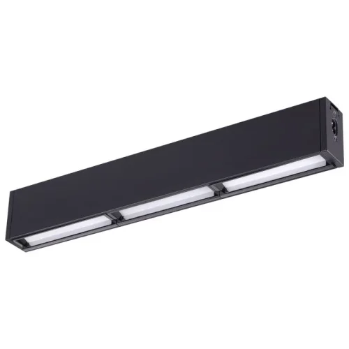 Светильник накладной модульный LED Ratio 358106 Novotech белый на 1 лампу, основание чёрное в стиле хай-тек современный прямоугольный