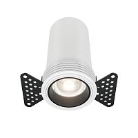 Светильник точечный LED Focus Led DL125-L12-4K-TRS-W Maytoni белый на 1 лампу, основание белое в стиле современный хай-тек круглый для затирки