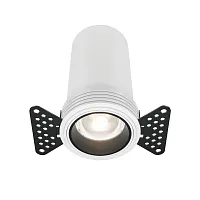 Светильник точечный LED Focus Led DL125-L12-4K-TRS-W Maytoni белый на 1 лампу, основание белое в стиле современный хай-тек круглый для затирки