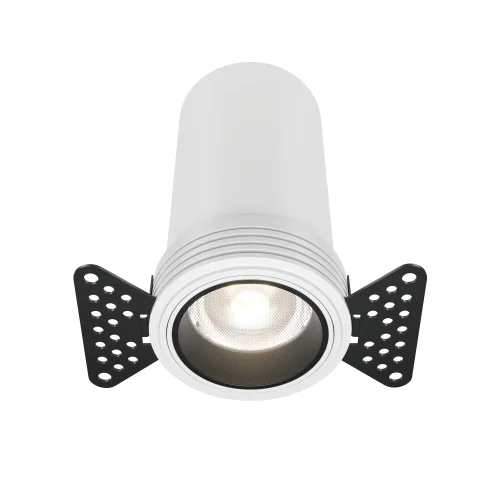 Светильник точечный LED Focus Led DL125-L12-4K-TRS-W Maytoni белый на 1 лампу, основание белое в стиле современный хай-тек круглый для затирки
