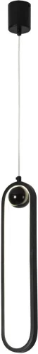 Светильник подвесной LED Altus 4220-1P F-promo чёрный на 1 лампу, основание чёрное в стиле современный 