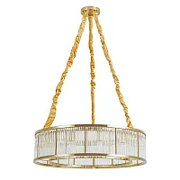 Люстра подвесная Anetta A1065SP-12PB Arte Lamp прозрачная на 12 ламп, основание медь в стиле современный 