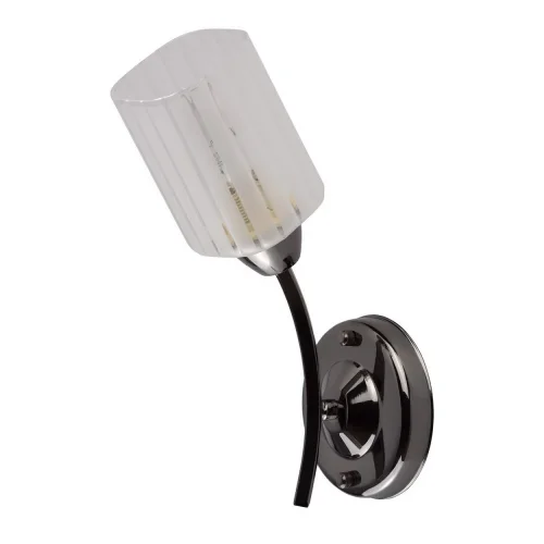 Бра Олимпия 638023301 DeMarkt белый на 1 , основание чёрное в стиле современный 