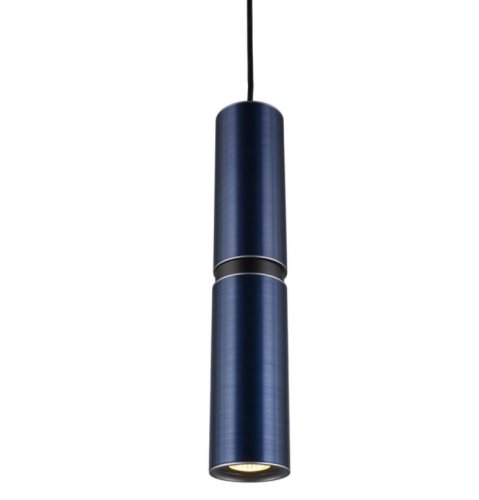 Светильник подвесной Paula APL.617.06.01 Aployt синий 1 лампа, основание чёрное в стиле современный трубочки