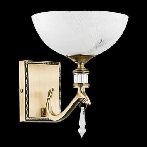 Бра Farini FAR-K-1(P) Kutek белый на 1 лампа, основание бронзовое в стиле классический  фото 2